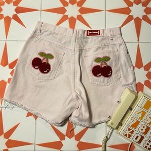 Cherry Butt Patch Vintage Denim Cutoffs